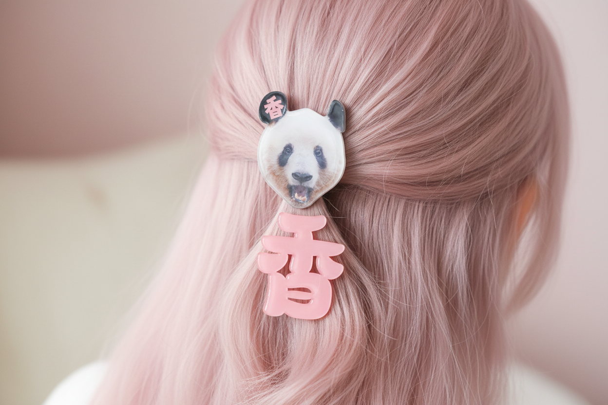 シャンシャン ヘアピン 後ろ姿シーン図